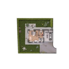 Planimetria villa a Monza