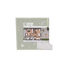 Planimetria villa a Monza