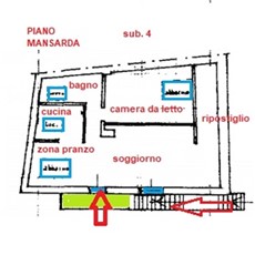 Planimetry half story in Oulx